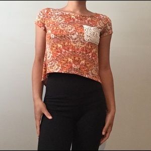 Orange Crop Top
